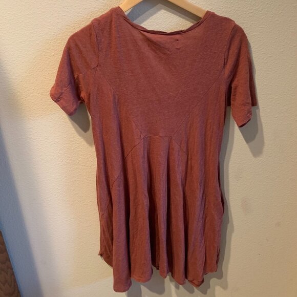 Free People Beach Mauve Scoop Neck Mini Dress - Picture 5 of 5